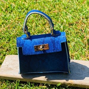 Blue Boohoo Mini Bag